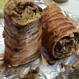 The bacon wrapped burrito