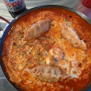 Spicy Rice Cake With Cheese
