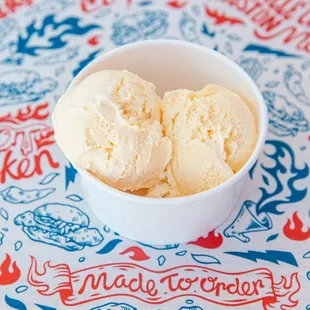 Vanilla Ice Cream. Our Hot Honey pair well with this item.