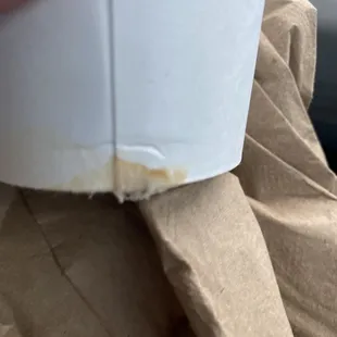 Hot coffee.