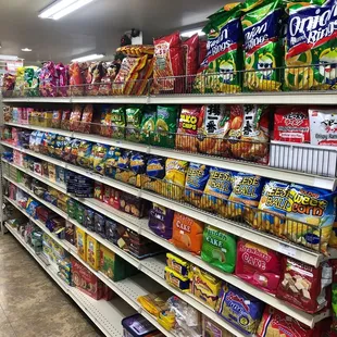a wide selection of snacks