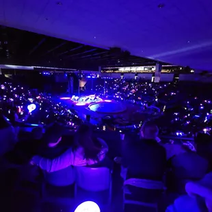 Here for the Glow Circus, its loud, bring ear protection for little ones that are sensitive to that!