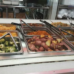 a variety of food items