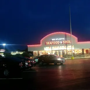 outside