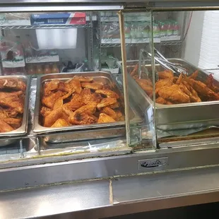 interior, chicken wings and fried chicken