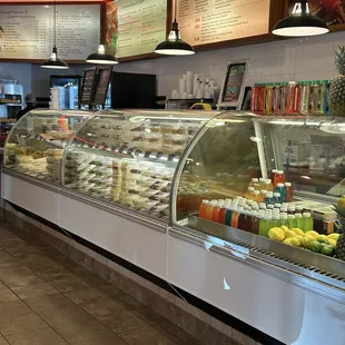 Menu and dessert area