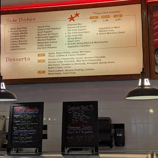 Menu / happy hour / interior as of Jan 2023