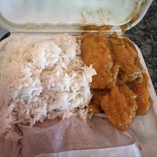 Candied Yams and rice