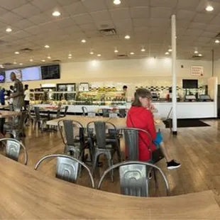 Panarama of restaurant.