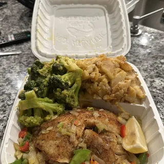 Stuffed Tilapia with 2 SIDES