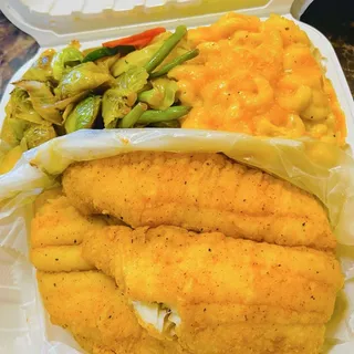 Flounder with 2 SIDES