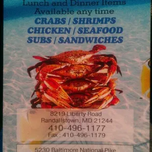Menu front