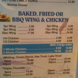 Dinners, platters