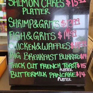 Breakfast Menu