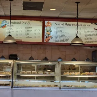 Seafood Dishes, Plates and Combos.