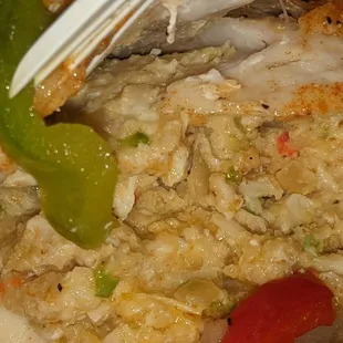 Inside Stuffed Whiting
