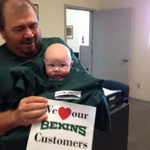 Yes, Our Grandson Logan loves our Customers, and so do we!