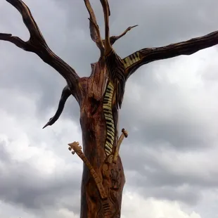 Front side of sculpture