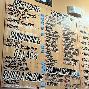 Updated menu prices as of May 2022
