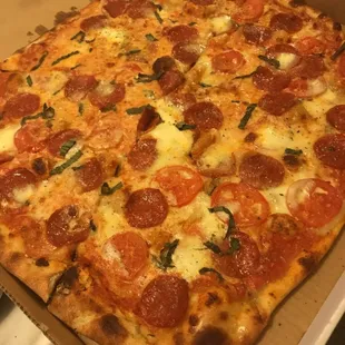 Yeah boi...Pizza d who? Margarita Pizza with pepperoni