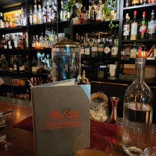 Dinner at the bar