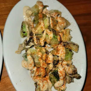 Fried Vegetable of the Day (Brussels Sprout)