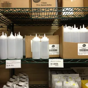 Squeeze bottles!