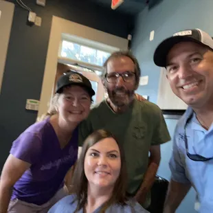 Owners and TBird the builder of the bar!