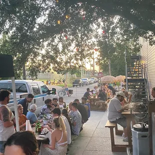 Sidewalk and St Pat&apos;s sunset