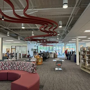 inside new building!