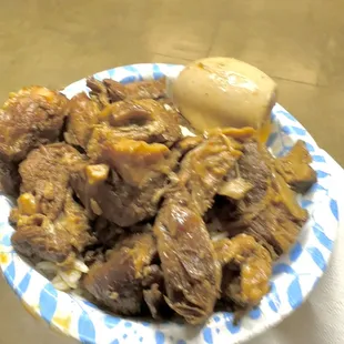 Pork Adobo from gymnasium concession stand.  Good!  : )