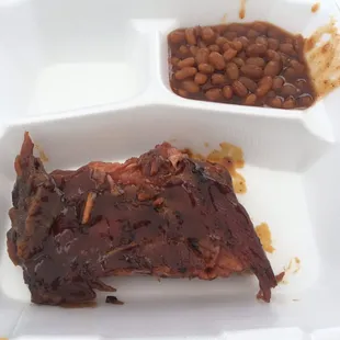 ribs and beans