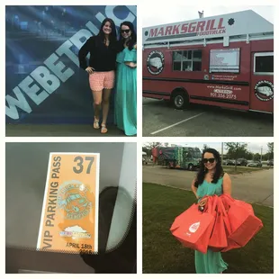 two women and a food truck