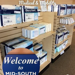 MidSouth Medical &amp; Mobility carries hospital grade adult briefs and protective underwear at an affordable price. The staff is very helpful