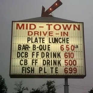 a sign for a restaurant