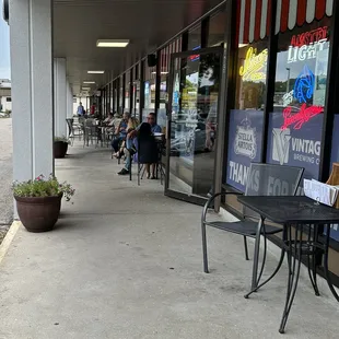 Front outside dining