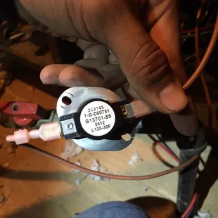 This is the part that went bad. He text me this picture.