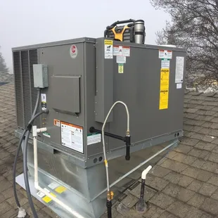 We always change ac stands when doing a system change out.  Rheem is a top of the line hvac product.