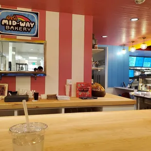 View from their bar seating area.