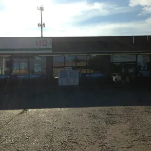 the front of the store