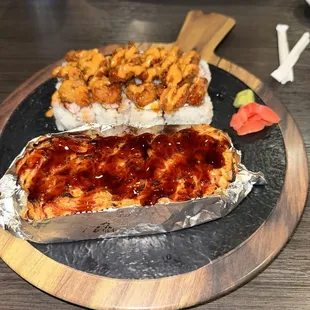 S20. Popcorn Lobster Midami Special Roll &amp; S19. Fire Crackers Midami Special Roll