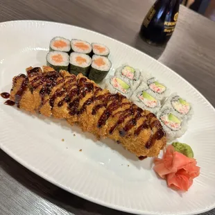 R7. Salmon Roll R4.Special California Roll T2. Sunday Morning Tempura Roll