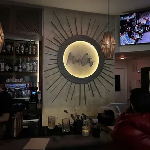 a man sitting at the bar