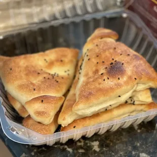 a sandwich in a plastic container