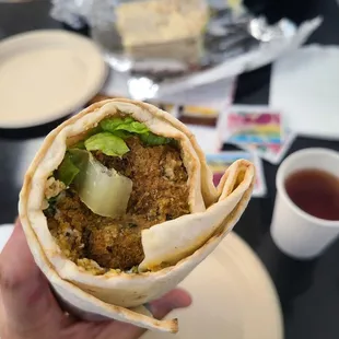 Falafel wrap