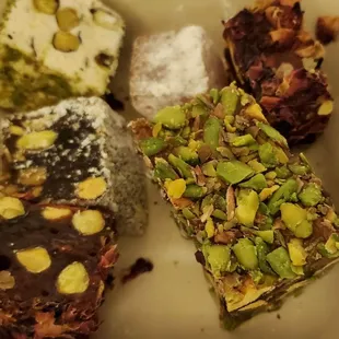Turkish delight assortment.
