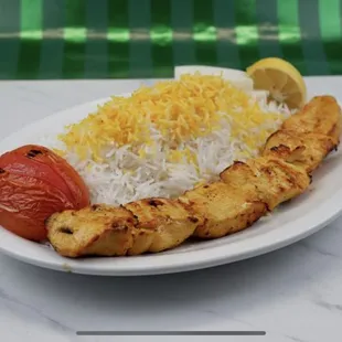 Chicken Breast Kebab Plates