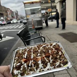 Lamb over rice $10