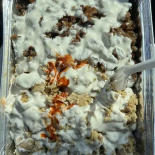 Mix over spiced rice
