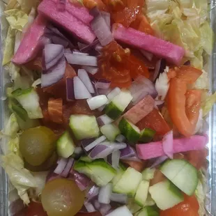 Salad $6. Very fresh!